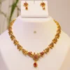 Ruby Vine Jewelry Set